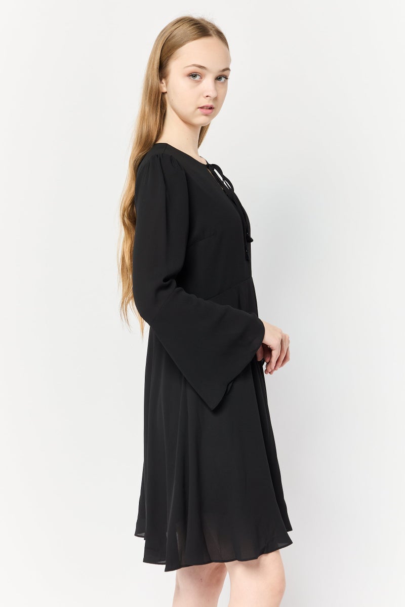 Sam Edelman Women Plain Mini Dress, Black - Image 3